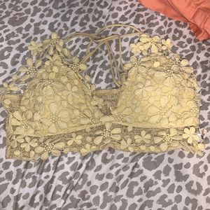 Pastel yellow bralette